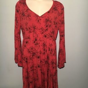 Burnt orange/rust dress
